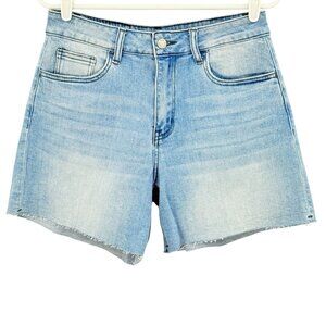 Vervet Women's Stretch Light Wash Denim Shorts Size 29 Frayed Hem Casual‎ NWOT